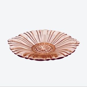 Vintage Anchor Hocking Old Cafe Depression Glass - Pink Candy Dish